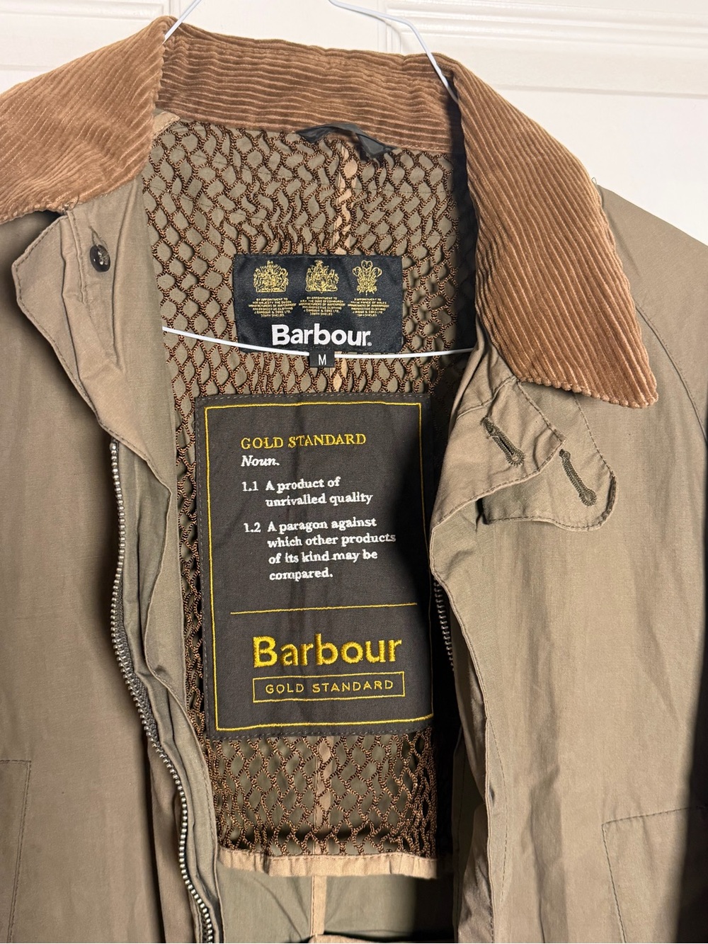 Barbour Gold Standard Ripstop Beaufort Casual Jacket Mens Medium Dusky Green - Picture 2 of 9